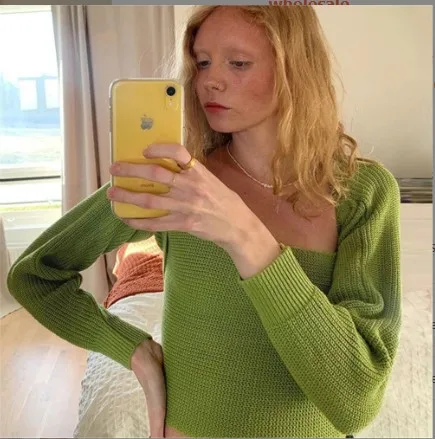 European and American cross-border 2021 autumn fashion trend women's new long-sleeved square-neck cropped navel slim knitted inn
European and American cross-border 2021 autumn fashion trend women's new long-sleeved square-neck cropped navel slim knitted inn