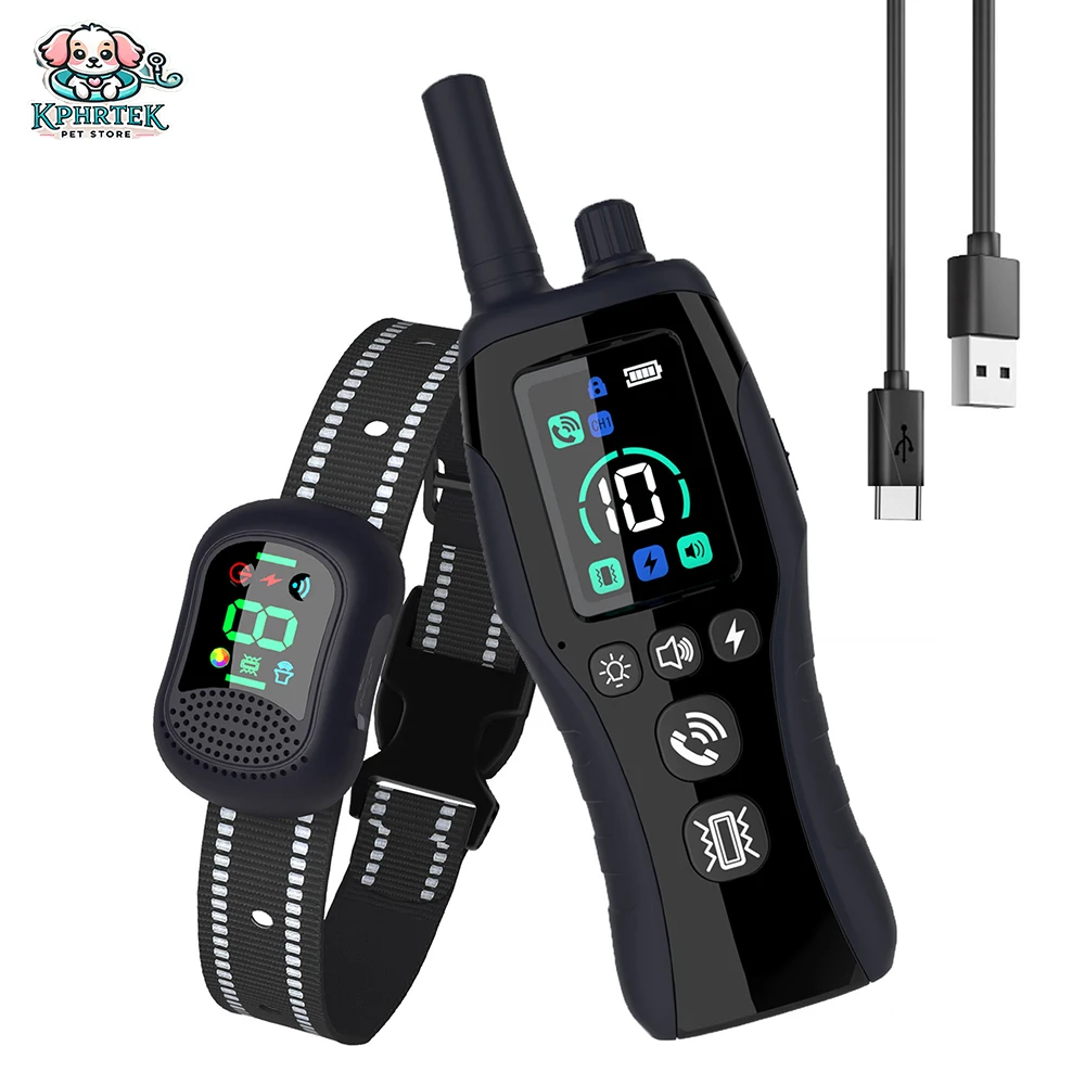 For 1 Dog Color Screen Dog Training Device Voice Intercom 1500 Meters Long Remote Control Dog Training Artifact Waterproof Anti-
For 1 Dog Color Screen Dog Training Device Voice Intercom 1500 Meters Long Remote Control Dog Training Artifact Waterproof Anti-
