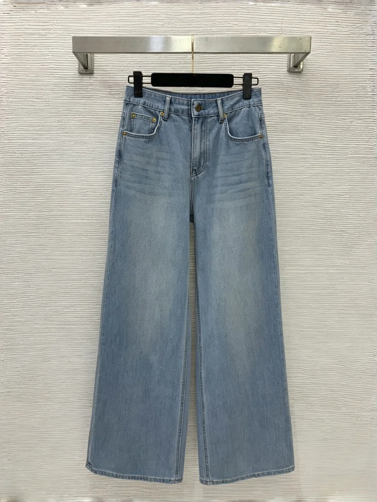 Spring And Summer Women's High Waisted Embroidered Letter Pocket Washed Soft Straight Leg Wide Leg Pants WNSG26052984
Spring And Summer Women's High Waisted Embroidered Letter Pocket Washed Soft Straight Leg Wide Leg Pants WNSG26052984