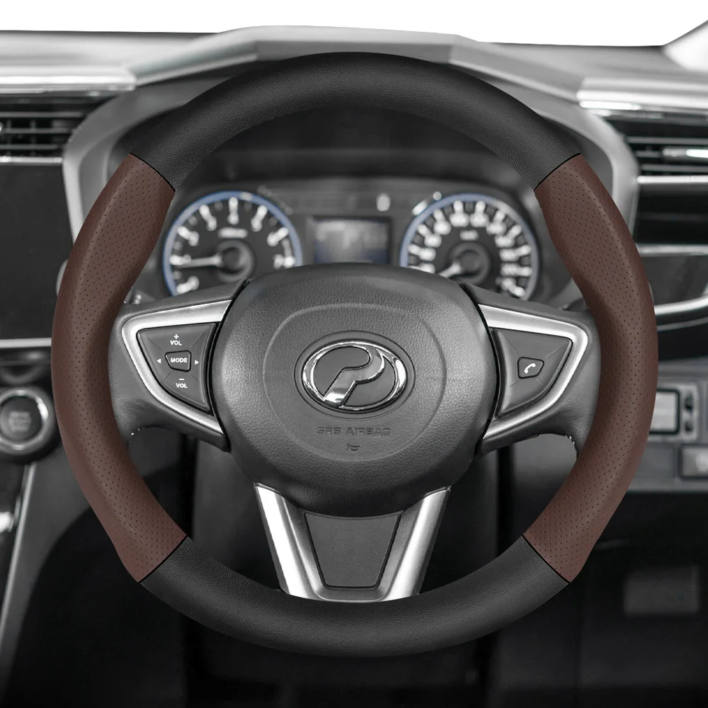 For Perodua Perforated Leather & Carbon Fiber Texture Steering Wheel Cover Bezza Axia Myvi Alza Ativa Aruz QV-E Black Mocha Red
For Perodua Perforated Leather & Carbon Fiber Texture Steering Wheel Cover Bezza Axia Myvi Alza Ativa Aruz QV-E Black Mocha Red