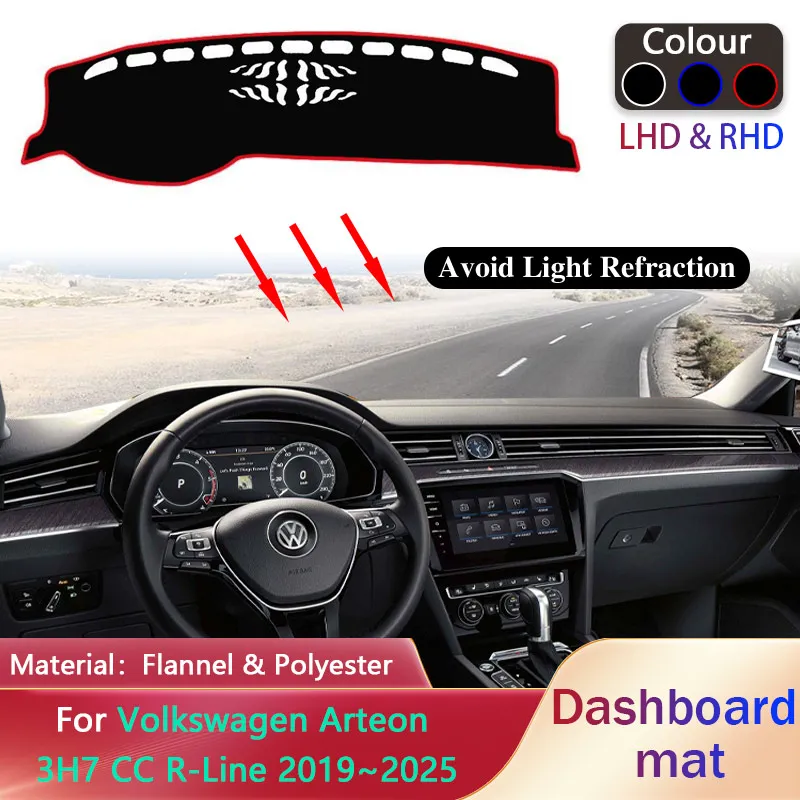 Dashboard Cover Pad for Volkswagen VW Arteon 3H7 CC R-Line 2019~2025 Liner Anti-Slip Mat Sunshade Dashmat Carpet Rug Accessories
Dashboard Cover Pad for Volkswagen VW Arteon 3H7 CC R-Line 2019~2025 Liner Anti-Slip Mat Sunshade Dashmat Carpet Rug Accessories