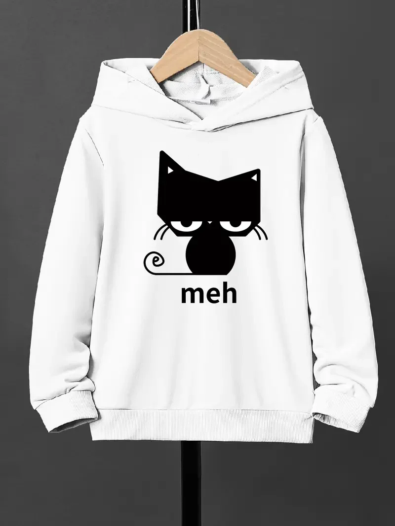 New men's sweatshirt, cute cat pattern printed warm pullover sweatshirt, long-sleeved loose casual top
New men's sweatshirt, cute cat pattern printed warm pullover sweatshirt, long-sleeved loose casual top