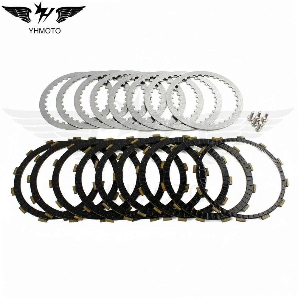 Motorcycle Clutch Friction Steel Plates Kit For Harley Road Glide Softail Road King Heritage Fat Boy Dyna Blackline Street Glide
Motorcycle Clutch Friction Steel Plates Kit For Harley Road Glide Softail Road King Heritage Fat Boy Dyna Blackline Street Glide