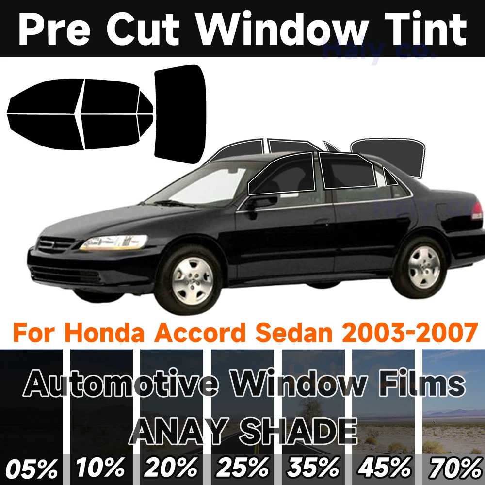 Window Tint Film PreCut For Honda Accord Sedan 2003-2007 Auto Sticker Sun Heat 2Ply Anti-Shatter, UV Blocking,Privacy Protection
Window Tint Film PreCut For Honda Accord Sedan 2003-2007 Auto Sticker Sun Heat 2Ply Anti-Shatter, UV Blocking,Privacy Protection