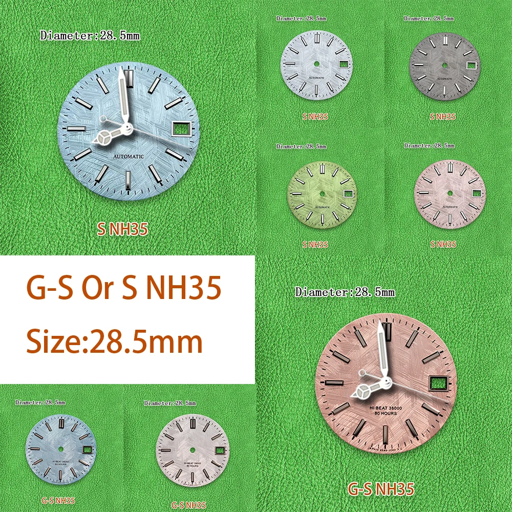 28.5mm GS Or S NH35 Dial White meteorite dial No Luminous Suitable for NH35 NH36 Movement Watch Modification Accessories
28.5mm GS Or S NH35 Dial White meteorite dial No Luminous Suitable for NH35 NH36 Movement Watch Modification Accessories