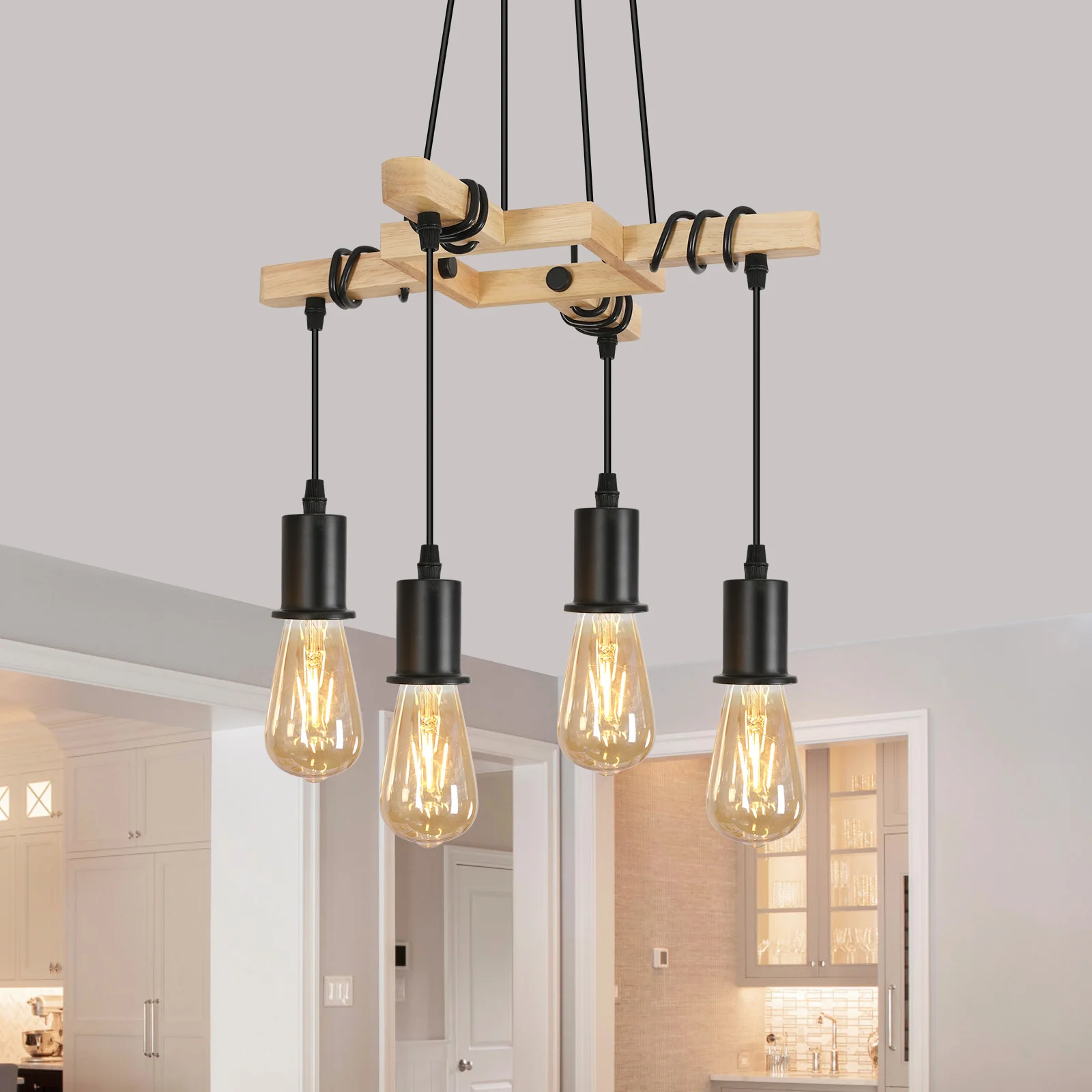 Industrial Modern Vintage Hanging Lamp Wooden Pendant Style Adjustable E27 Iron Rope Swag Lamp Vintage Decorative Lighting
Industrial Modern Vintage Hanging Lamp Wooden Pendant Style Adjustable E27 Iron Rope Swag Lamp Vintage Decorative Lighting