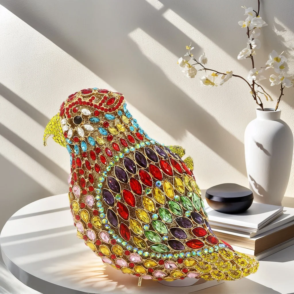 Cute Women Parrot Shape Rhinestone Evening Purse Animal Bird Crystal Clutch Bag Cocktail Party Handbag for Wedding
Cute Women Parrot Shape Rhinestone Evening Purse Animal Bird Crystal Clutch Bag Cocktail Party Handbag for Wedding