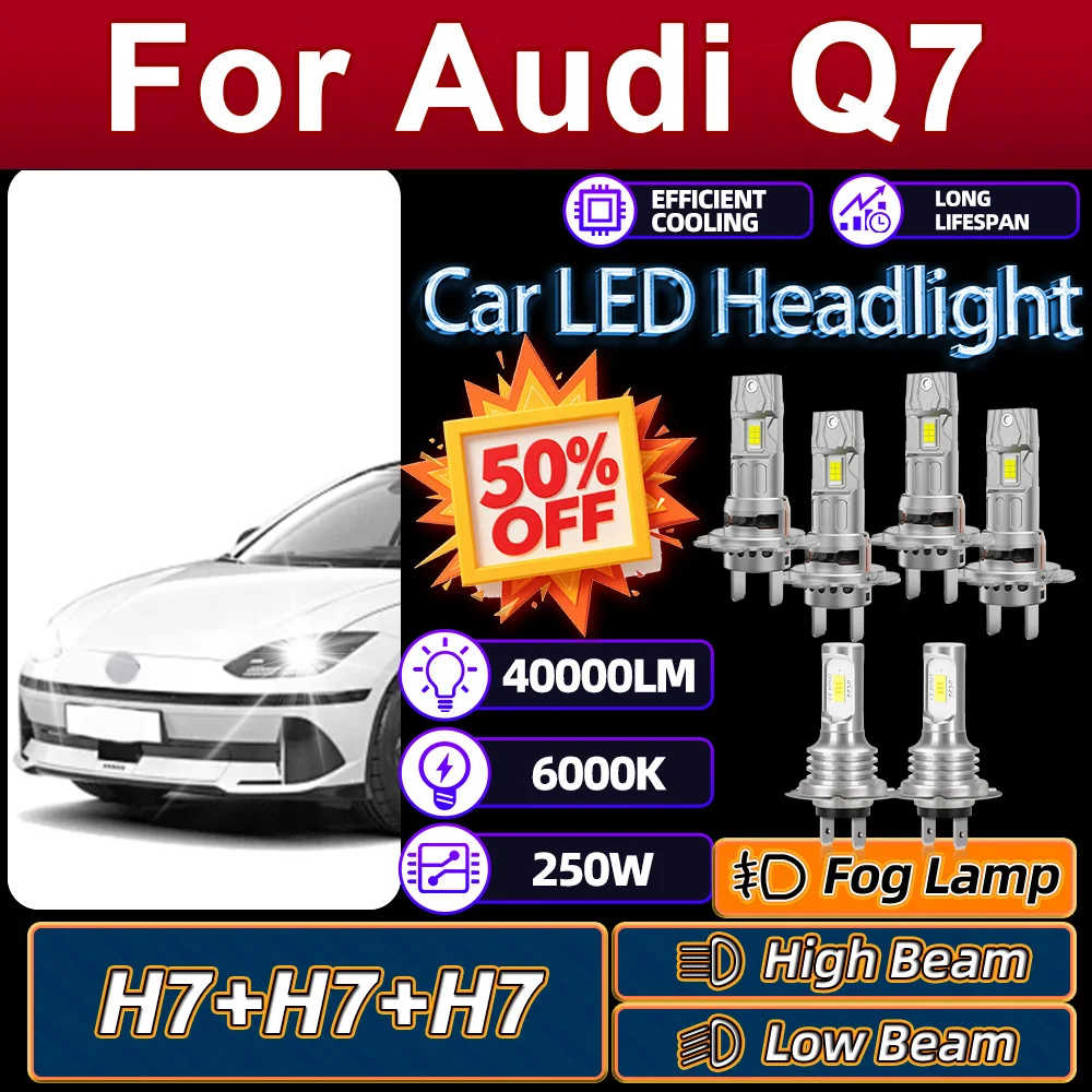 H7 LED Headlight Ampoule H7 Auto Fog Lamps 40000LM Easy To Install 12V Long Lifespan Canbus No Error For Audi Q7 2007 2008 2009
H7 LED Headlight Ampoule H7 Auto Fog Lamps 40000LM Easy To Install 12V Long Lifespan Canbus No Error For Audi Q7 2007 2008 2009