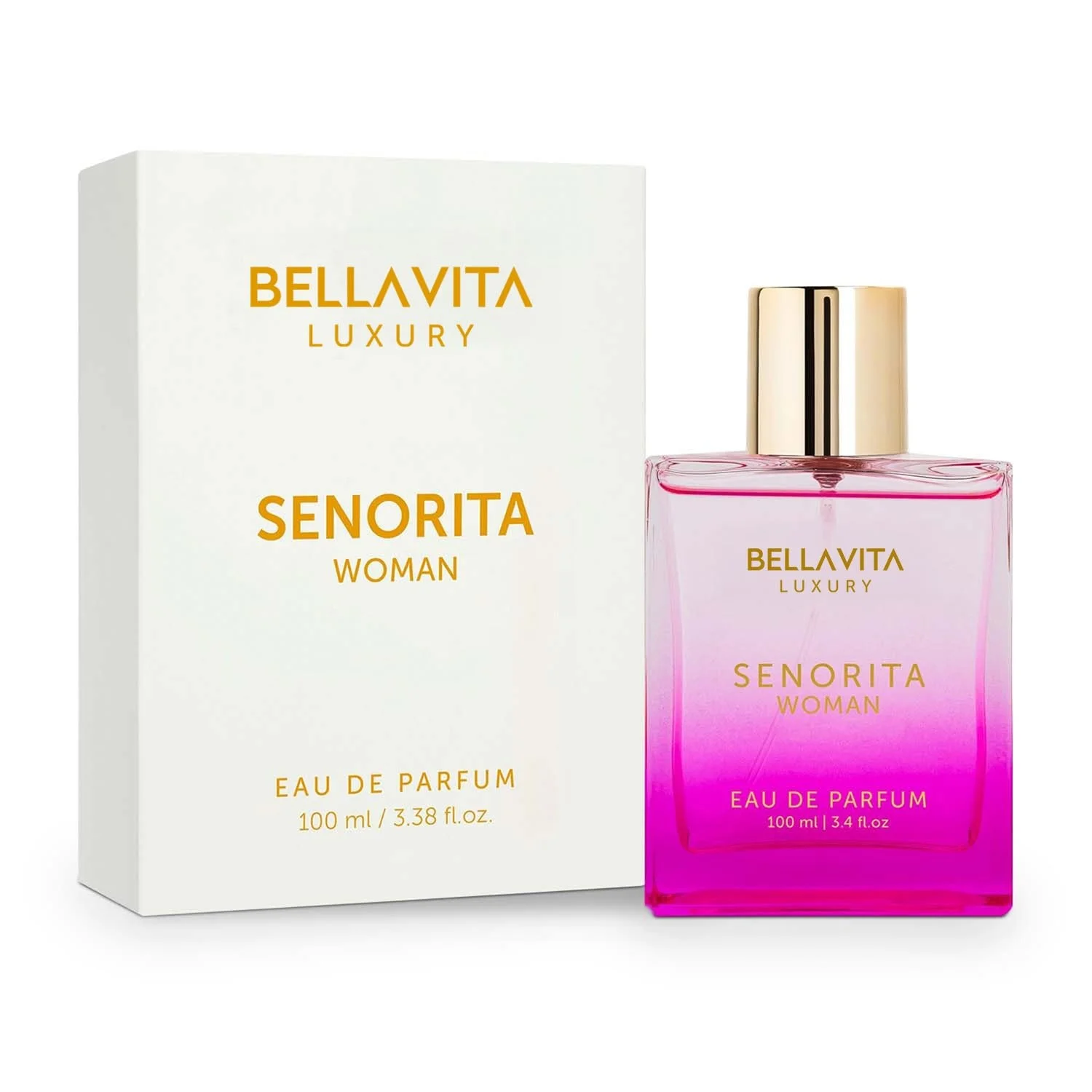 BellaVita Luxury SENORITA Perfume for Women (3.4 fl.oz) | Floral & Fruity Fragrance with Pomegranate, Mint & Musk | Notes of Yuzu and Lotus | Vegan & Cruelty-Free Womens Perfume
BellaVita Luxury SENORITA Perfume for Women (3.4 fl.oz) | Floral & Fruity Fragrance with Pomegranate, Mint & Musk | Notes of Yuzu and Lotus | Vegan & Cruelty-Free Womens Perfume