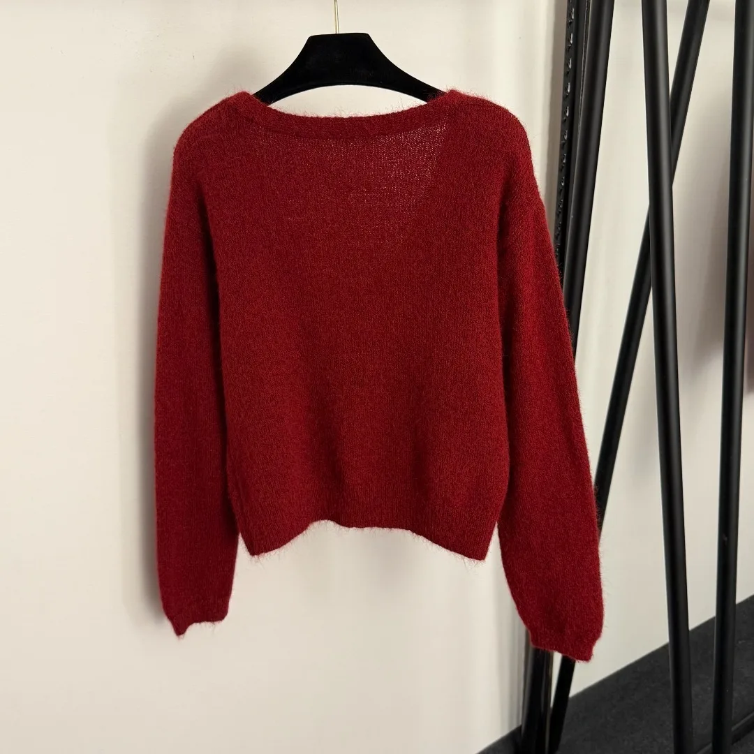 Женский коричневый нечеткий кардиган с v-образным вырезом и пуговицами спереди, приталенный повседневный вязаный свитер
Женский коричневый нечеткий кардиган с v-образным вырезом и пуговицами спереди, приталенный повседневный вязаный свитер