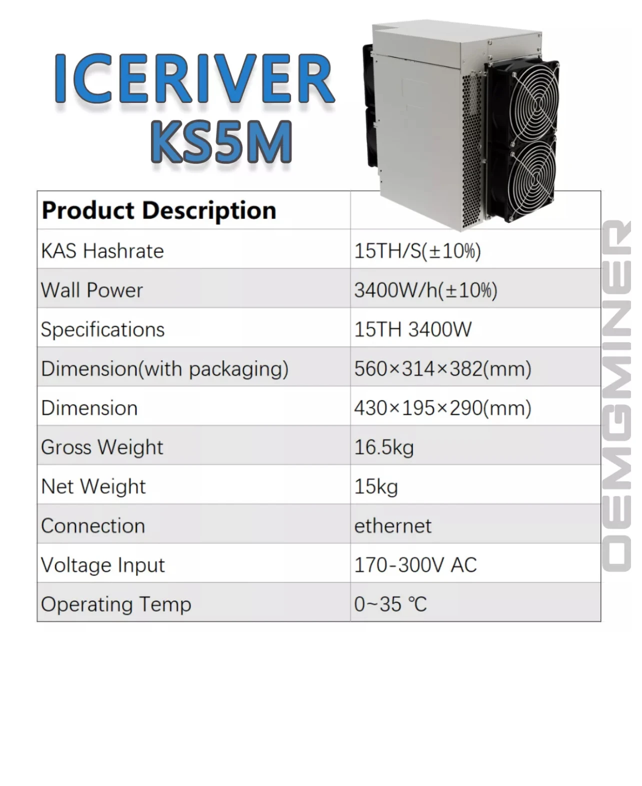 Купите 3 и получите 2 бесплатных новых IceRiver KS5M Kaspa Miner KAS ASIC Miner 15T 3400W KAS с лампой
Купите 3 и получите 2 бесплатных новых IceRiver KS5M Kaspa Miner KAS ASIC Miner 15T 3400W KAS с лампой