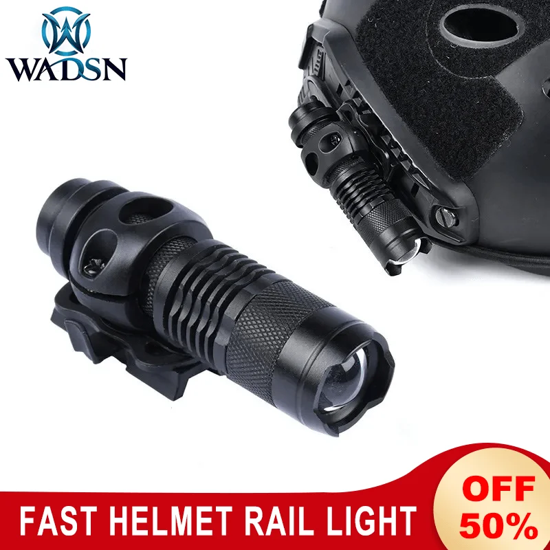 Wadsn Tactical Helmet Strobe Light Mini Telescopic Zoom Flashlight Hunting FAST Helmet Scout Light With Single Clamp Holder
Wadsn Tactical Helmet Strobe Light Mini Telescopic Zoom Flashlight Hunting FAST Helmet Scout Light With Single Clamp Holder