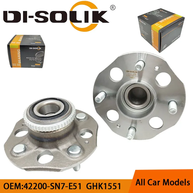 DI-SOLIK Auto Car Parts Rear Wheel Hub Bearing Assembly 42200-SN7-E51 42200SV1J50 42200SV1J51N 42200-SV4-J51 CKP7058EVA GHK1551
DI-SOLIK Auto Car Parts Rear Wheel Hub Bearing Assembly 42200-SN7-E51 42200SV1J50 42200SV1J51N 42200-SV4-J51 CKP7058EVA GHK1551