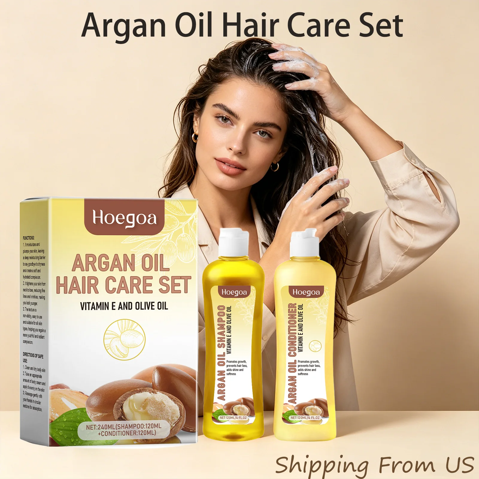 Hoegoa Argan Oil Hair Care Set Deep Clean Scalp Nourish Hair Root Repair Dry Frizzy Hair Control Oil Keep Smooth Shiny Boost Healthy
Hoegoa Argan Oil Hair Care Set Deep Clean Scalp Nourish Hair Root Repair Dry Frizzy Hair Control Oil Keep Smooth Shiny Boost Healthy