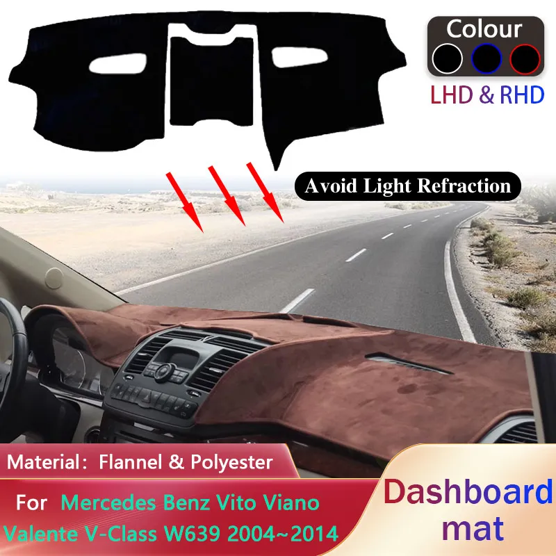 Dashboard Pad for Mercedes Benz Vito Viano Valente V-Class W639 2004~2014 Liner Mat Sunshade Dashmat Carpet Rug Cover Accessorie
Dashboard Pad for Mercedes Benz Vito Viano Valente V-Class W639 2004~2014 Liner Mat Sunshade Dashmat Carpet Rug Cover Accessorie