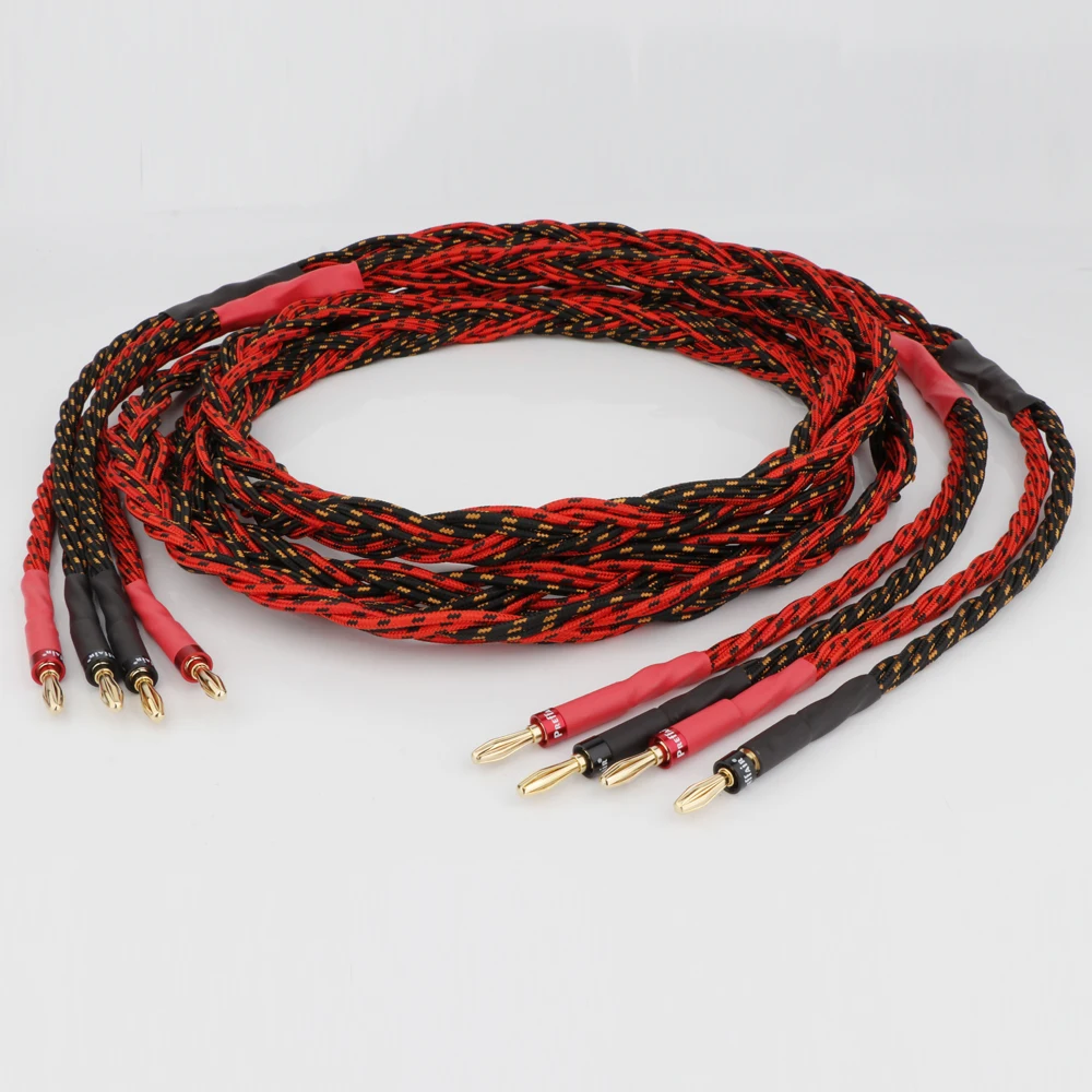 2 шт., медные кабели для динамиков, 9 ядер
2 шт., медные кабели для динамиков, 9 ядер
