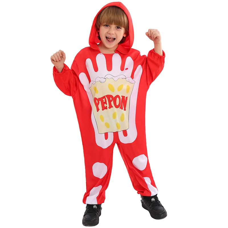 Unisex Boys Funny Food Jumpsuit Hood Halloween Party Fancy Dress Up Cute Red Girls Popcorn Chips Costume
Unisex Boys Funny Food Jumpsuit Hood Halloween Party Fancy Dress Up Cute Red Girls Popcorn Chips Costume