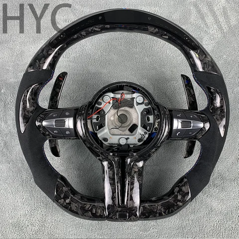 Replacement Forged Carbon Fiber LED Steering Wheel suitable forBMW F20/F21/F40/F22/F23/F45/F44/F30/F31/F35/F32/F33/F36/X1/F49