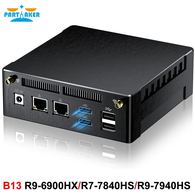 Мини-ПК Partaker на базе AMD Ryzen R9-6900HX, R7-7840HS, R9-7940HS, R7-8845HS, R9-8945HS с HDMI/USB-C, поддержкой 4K и тремя дисплеями, LAN 2.5Gbps, настольный ПК
Мини-ПК Partaker на базе AMD Ryzen R9-6900HX, R7-7840HS, R9-7940HS, R7-8845HS, R9-8945HS с HDMI/USB-C, поддержкой 4K и тремя дисплеями, LAN 2.5Gbps, настольный ПК