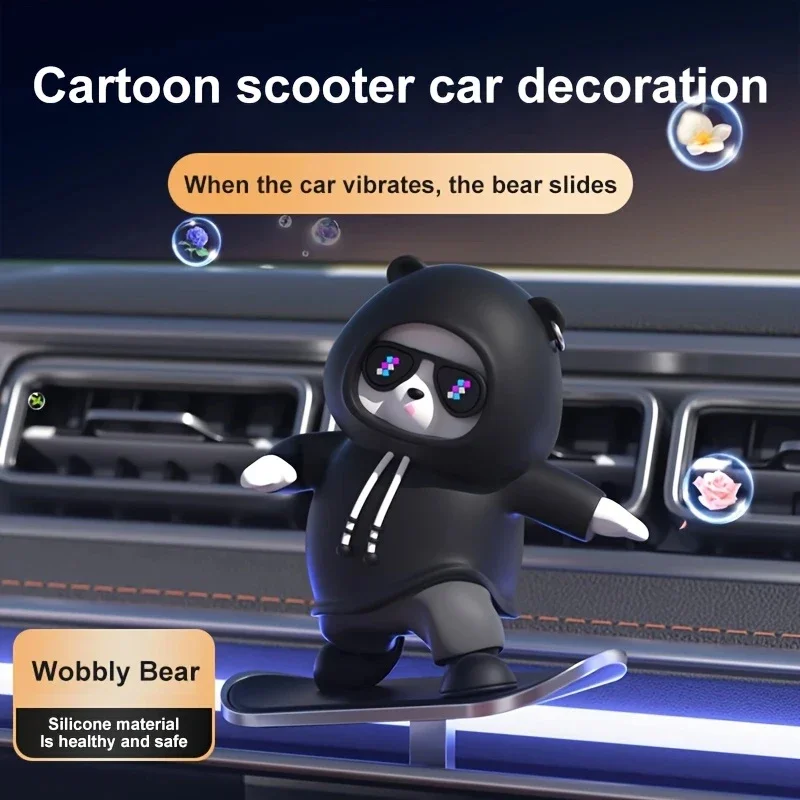 Car Center Console Ornaments Mini Skateboard Bear Car Decoration Interior Accessories Cute Doll Car Dashboard Decoration Multi
Car Center Console Ornaments Mini Skateboard Bear Car Decoration Interior Accessories Cute Doll Car Dashboard Decoration Multi