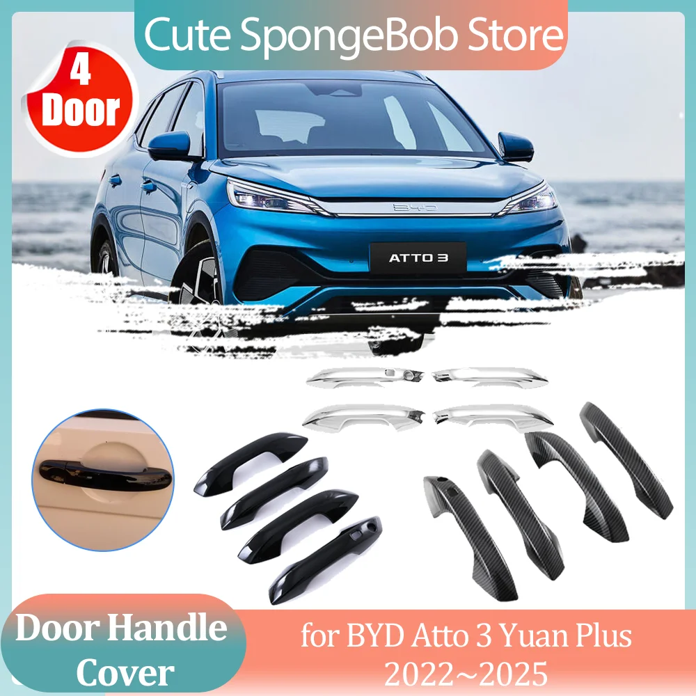 Car Handle Cover for BYD Atto 3 Yuan Plus EV 2022~2025 2023 Carbon Fiber Black Chrome Door Sticker Trim Strip Cap Accessories
Car Handle Cover for BYD Atto 3 Yuan Plus EV 2022~2025 2023 Carbon Fiber Black Chrome Door Sticker Trim Strip Cap Accessories
