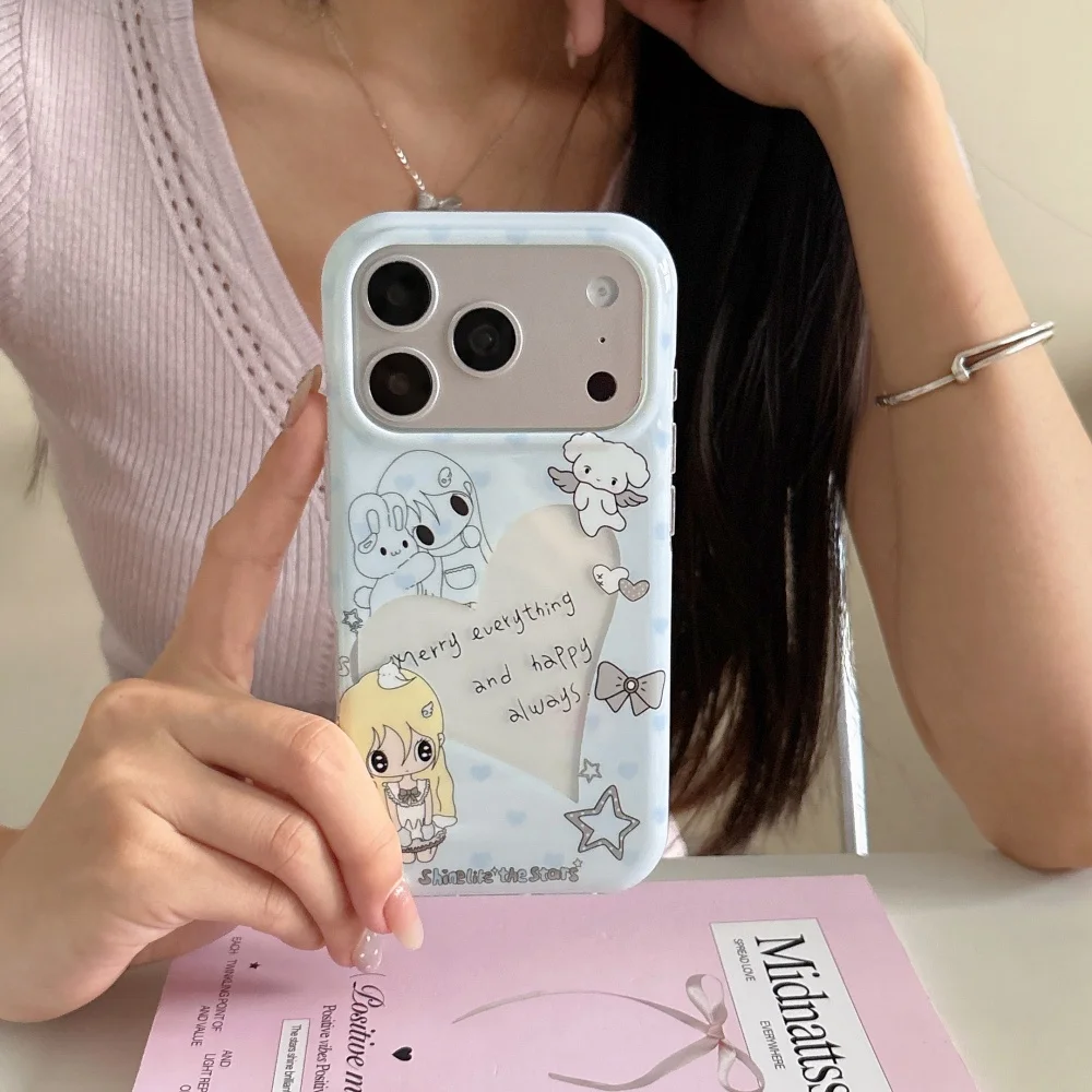 Kawaii Blue Cartoon Angel Girl Phone Case for iPhone 17Pro 16 Max 15 16 17 ProMax 15Pro Shockproof Cute Girl INS Protective Case
Kawaii Blue Cartoon Angel Girl Phone Case for iPhone 17Pro 16 Max 15 16 17 ProMax 15Pro Shockproof Cute Girl INS Protective Case