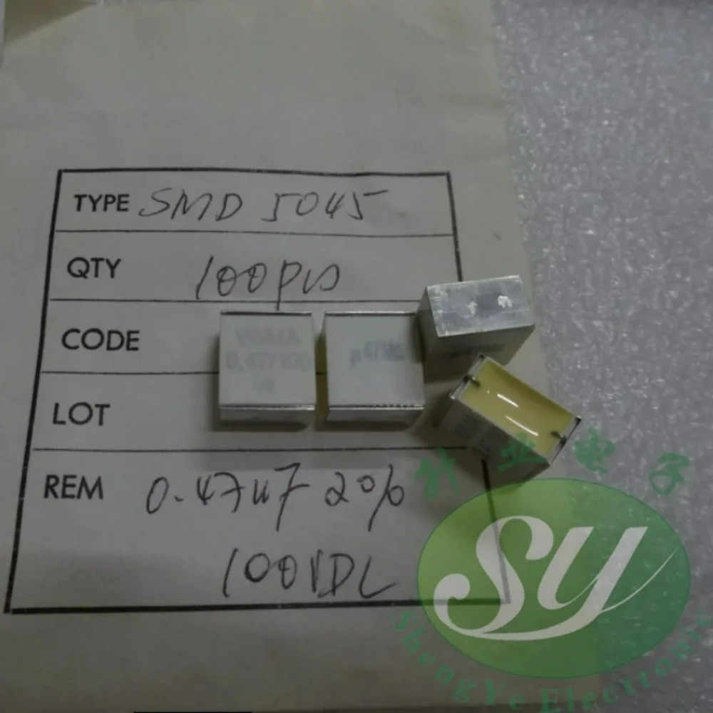 1PCS SMD5045 0.47uF 100V 470nF u47 474 M Brand New Surface Mount Film Capacitor
1PCS SMD5045 0.47uF 100V 470nF u47 474 M Brand New Surface Mount Film Capacitor
