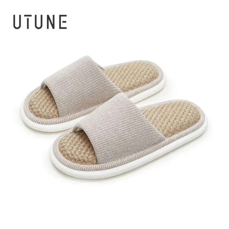 UTUNE тапочки из пеньки, шлепанцы для мужчин и женщин, сандалии из натурального льна, резиновая летняя обувь Paltfrom EVA, мягкая дышащая обувь с перекрестной шнуровкой
UTUNE тапочки из пеньки, шлепанцы для мужчин и женщин, сандалии из натурального льна, резиновая летняя обувь Paltfrom EVA, мягкая дышащая обувь с перекрестной шнуровкой
