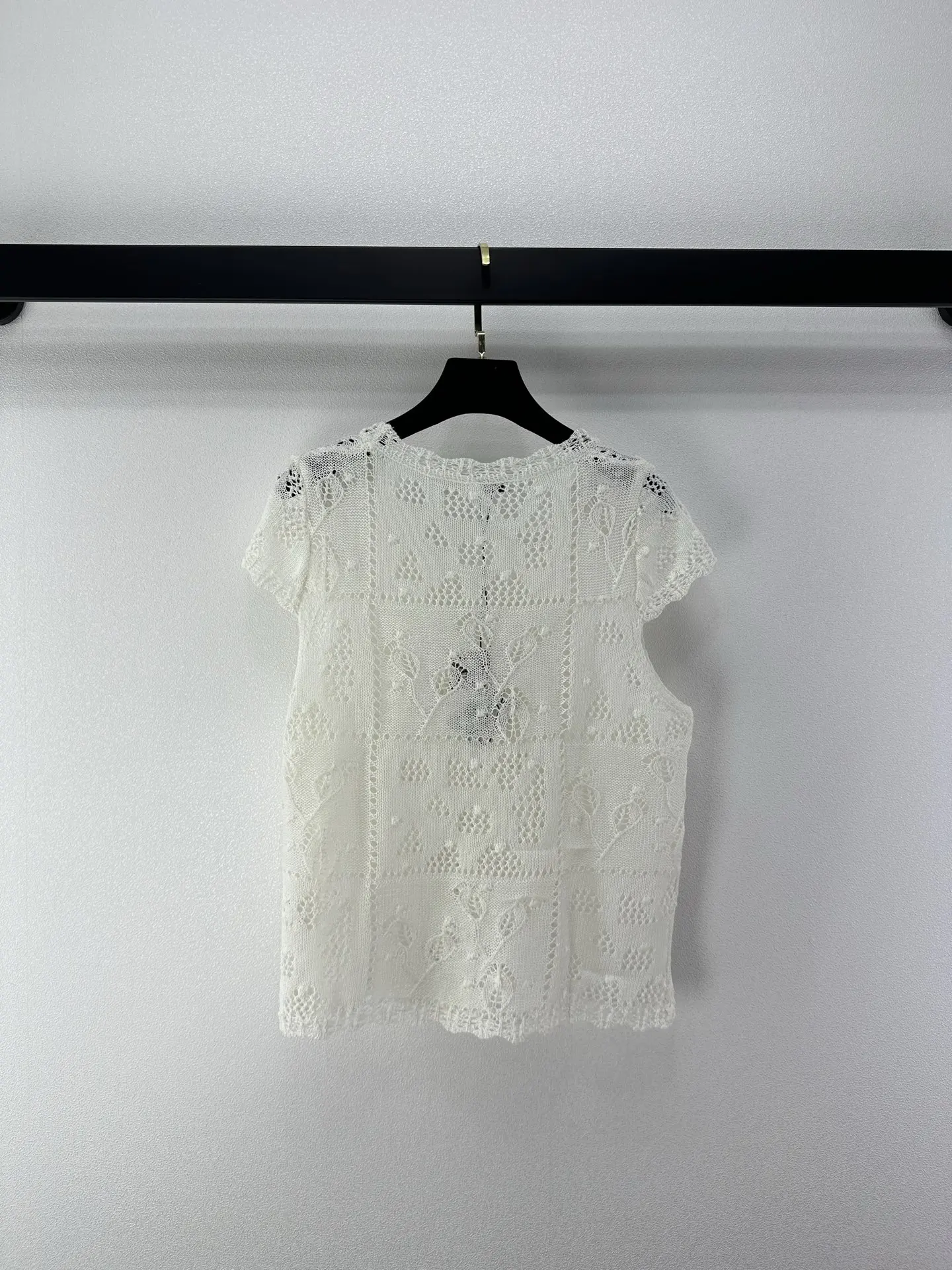 2026 Summer Women's Crochet Lace Knit Short Sleeve Top Scallop Edge Crew Neck Gentle Style Blouse ZX123
2026 Summer Women's Crochet Lace Knit Short Sleeve Top Scallop Edge Crew Neck Gentle Style Blouse ZX123