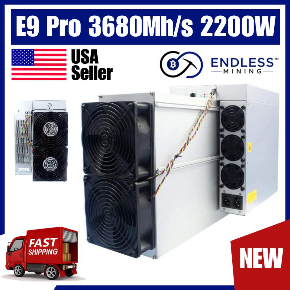 Промо-акция купить 5 получить 3 бесплатно Bitmain Antminer E9 Pro 3680Mh/s 2200 Вт и т. д. Asic Miner 0.6J/M Bulid-in PSU
Промо-акция купить 5 получить 3 бесплатно Bitmain Antminer E9 Pro 3680Mh/s 2200 Вт и т. д. Asic Miner 0.6J/M Bulid-in PSU