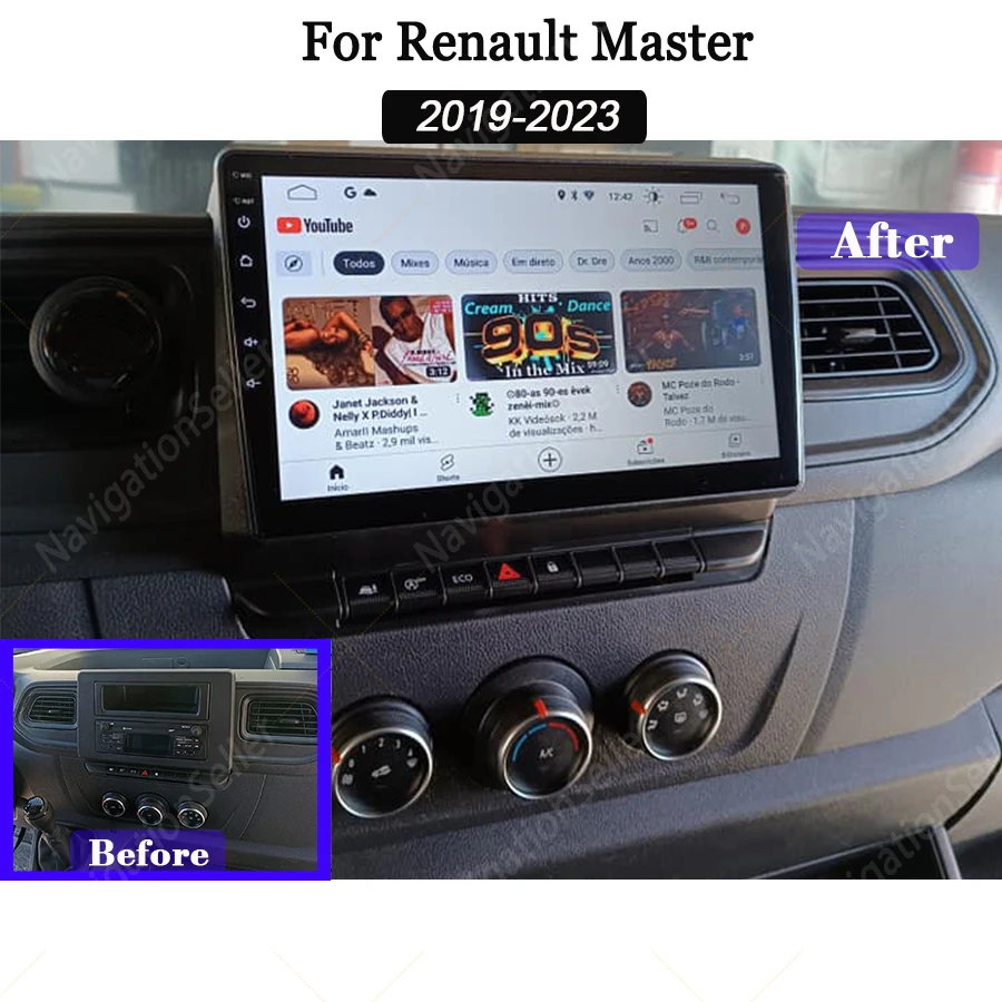 Android Radio For Renault Master 2019 2020-2023 Carplay Android Auto Navigation Touch Screen Car Multimedia Player Head Unit GPS
Android Radio For Renault Master 2019 2020-2023 Carplay Android Auto Navigation Touch Screen Car Multimedia Player Head Unit GPS