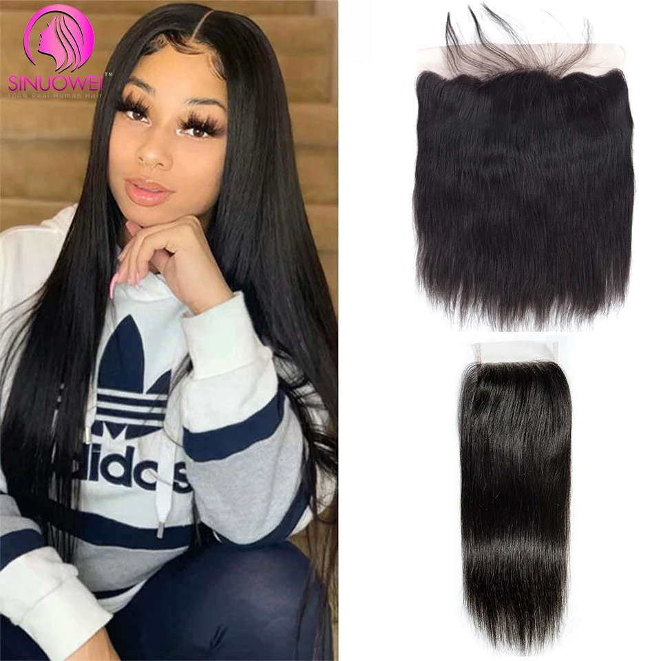 Sinuowei 13x4/4x4 Lace Frontal Closure Brazilian Straight Ear To Ear Lace Frontal Preplucked With Baby Hair 100% Remy Human Hair
Sinuowei 13x4/4x4 Lace Frontal Closure Brazilian Straight Ear To Ear Lace Frontal Preplucked With Baby Hair 100% Remy Human Hair