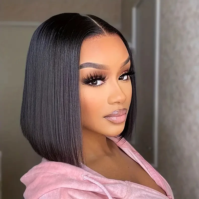 HAIRTIME Wear Go 4x4 100% Real Glueless Wigs Brazilian Straight Short Bob Human Hair Wigs 4x4 HD Transparent Lace Closure Wig
HAIRTIME Wear Go 4x4 100% Real Glueless Wigs Brazilian Straight Short Bob Human Hair Wigs 4x4 HD Transparent Lace Closure Wig