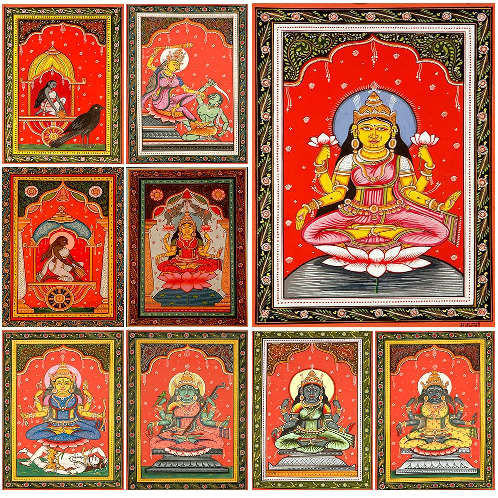 Goddess Mahalakshmi Kamala Indian Religion Poster Wall Pictures For Living Room Wall Art Canvas Painting Home Decor Unframed
Goddess Mahalakshmi Kamala Indian Religion Poster Wall Pictures For Living Room Wall Art Canvas Painting Home Decor Unframed