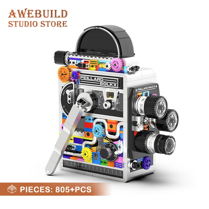 805Pcs Mecha Vintage Camera MOC Bricks 3D Model STEM Building Blocks Retro Photography Assembly Toys Adult Friend Birthday Gifts
805Pcs Mecha Vintage Camera MOC Bricks 3D Model STEM Building Blocks Retro Photography Assembly Toys Adult Friend Birthday Gifts