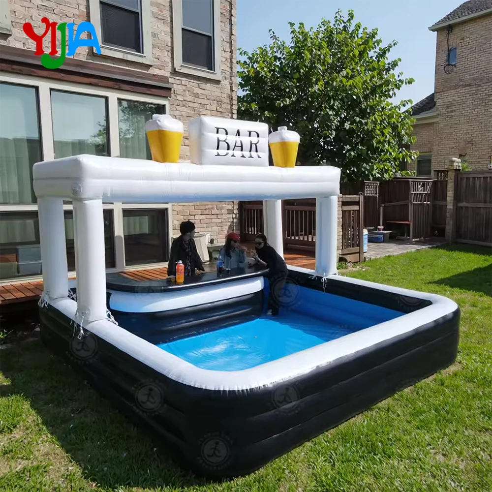 Outdoor Backyard Pvc Inflatable Pool Bar Custom Drinking Party Tent Large Pub Inflatable Bar Pool House With Blower for Parties
Outdoor Backyard Pvc Inflatable Pool Bar Custom Drinking Party Tent Large Pub Inflatable Bar Pool House With Blower for Parties