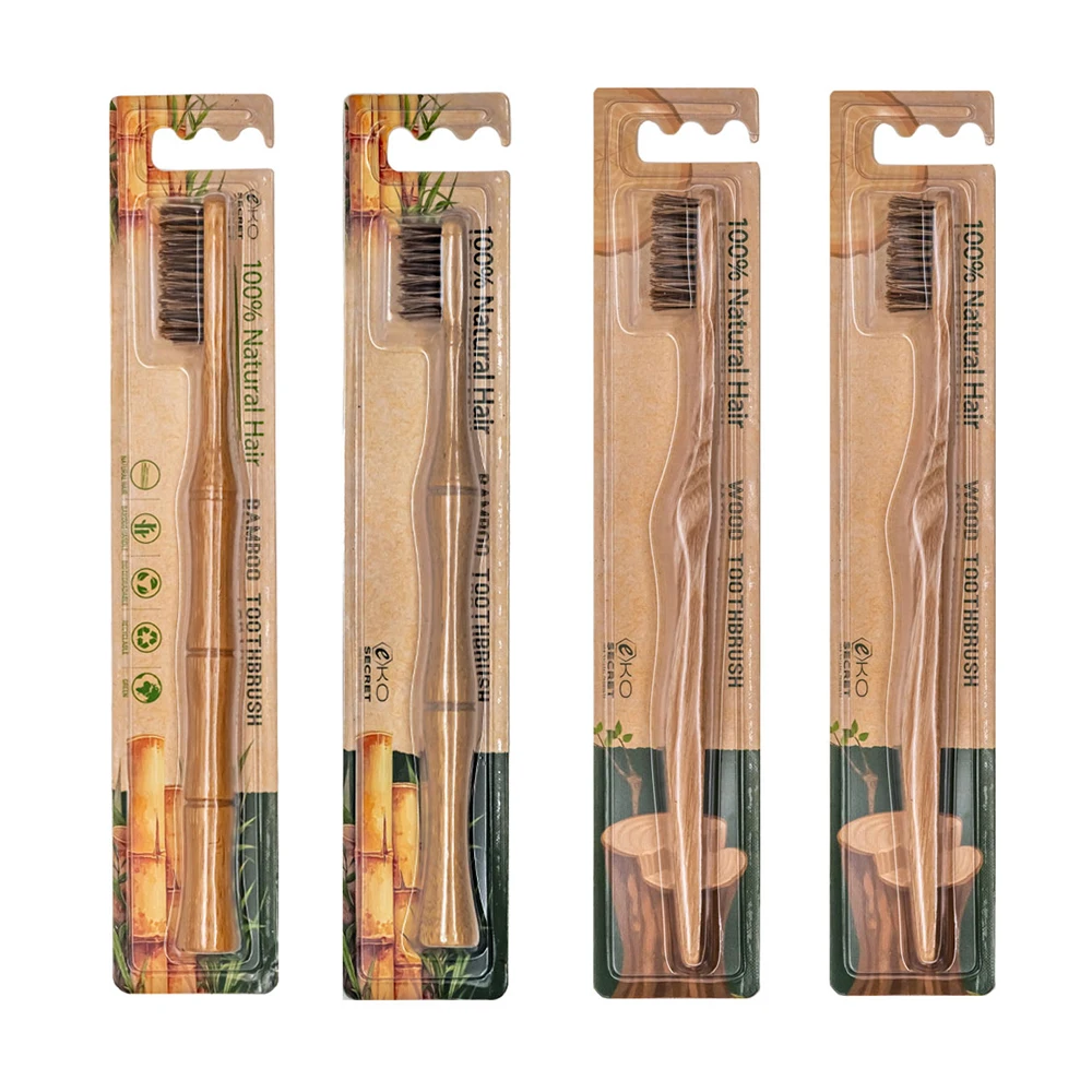 1-4 PCS Biodegradable Natural Bristles Wood Handle Toothbrush Friendly Medium Stiff Bristles Bamboo joint Wood Handle Teethbrush
1-4 PCS Biodegradable Natural Bristles Wood Handle Toothbrush Friendly Medium Stiff Bristles Bamboo joint Wood Handle Teethbrush