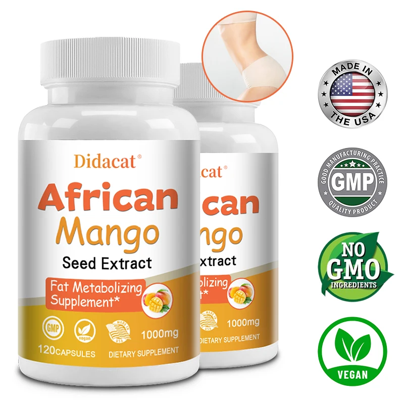 African Mango Extract, Improves Metabolism, Suppresses Appetite, Fat-burning Capsules, Non-GMO
African Mango Extract, Improves Metabolism, Suppresses Appetite, Fat-burning Capsules, Non-GMO