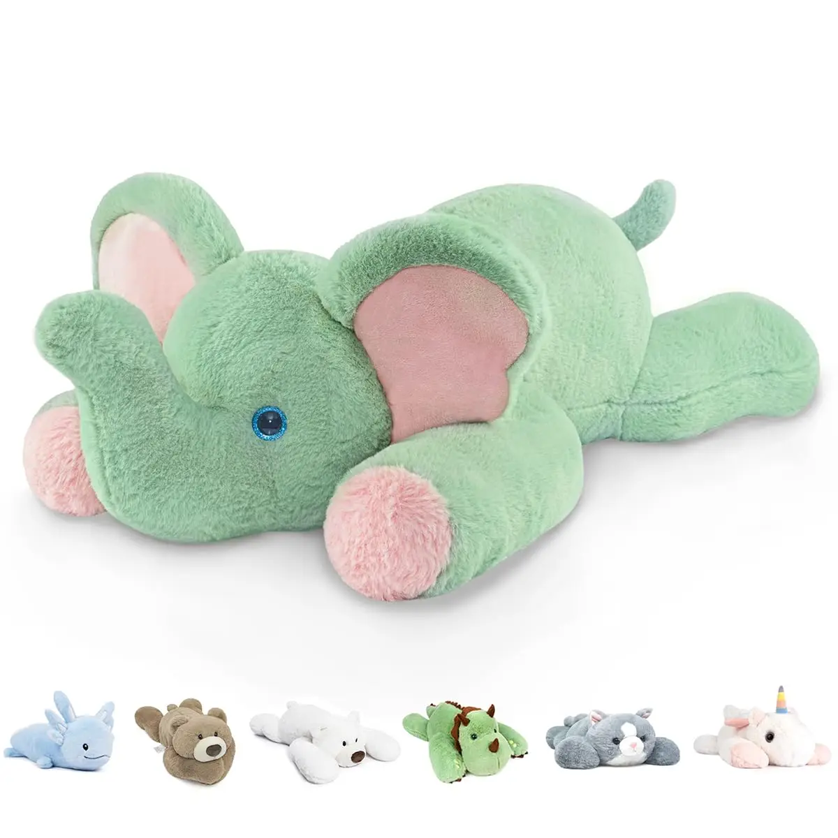 Niuniu Daddy 20" | 3.3 Pound Elephant Weighted Stuffed Animals Large Pillowfort Plush Animal Toys for Kids Adults Baby Birthday
Niuniu Daddy 20" | 3.3 Pound Elephant Weighted Stuffed Animals Large Pillowfort Plush Animal Toys for Kids Adults Baby Birthday