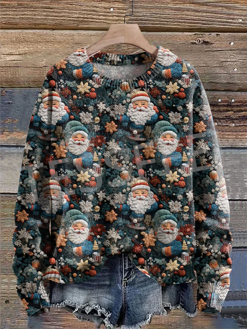 NewFashion Xmas Winter Christmas Ugly Knitted Sweater Santa Claus Pullover Retro Sweatshirt 3DPrint Streetwear Casual Harajuku H
NewFashion Xmas Winter Christmas Ugly Knitted Sweater Santa Claus Pullover Retro Sweatshirt 3DPrint Streetwear Casual Harajuku H