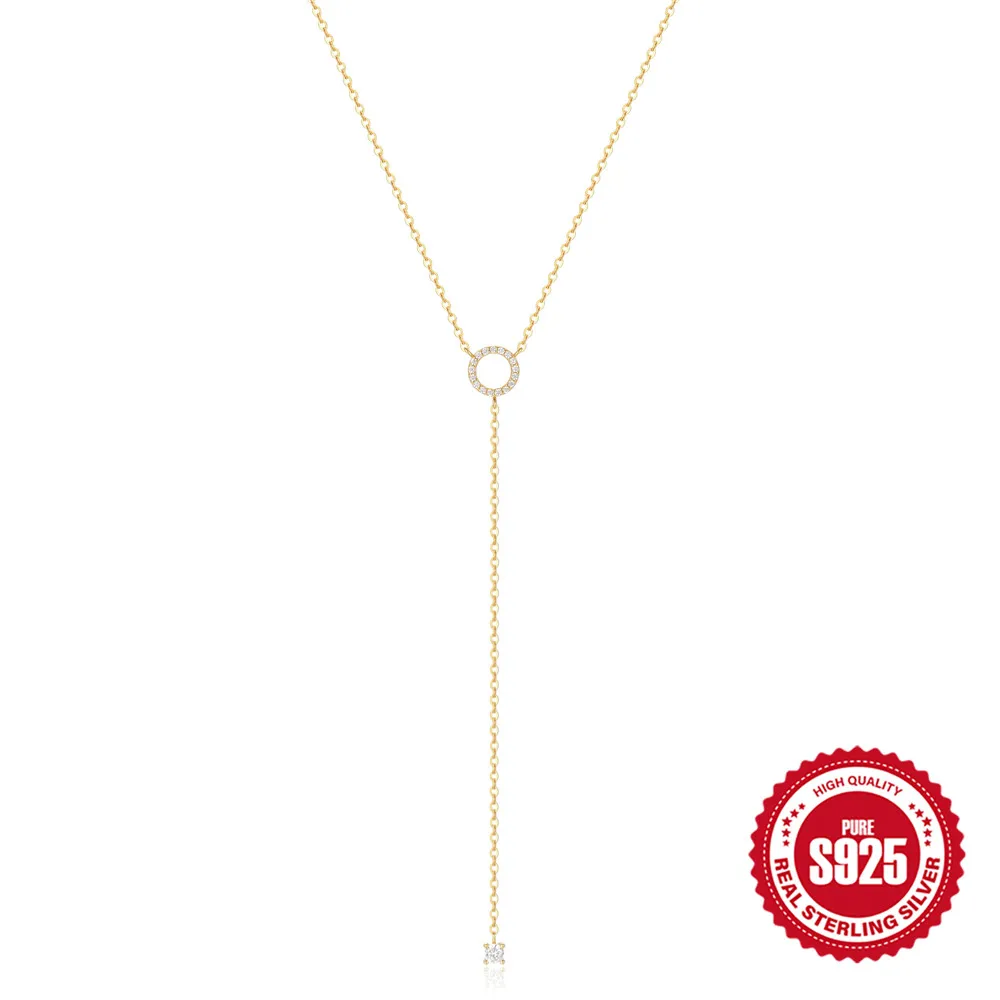 Aide 925 Sterling Silver Y-shape Collarbone Necklace For Women Ins Pendant Chain 18K Gold Minimalism Fine Jewelry Wedding Gift
Aide 925 Sterling Silver Y-shape Collarbone Necklace For Women Ins Pendant Chain 18K Gold Minimalism Fine Jewelry Wedding Gift