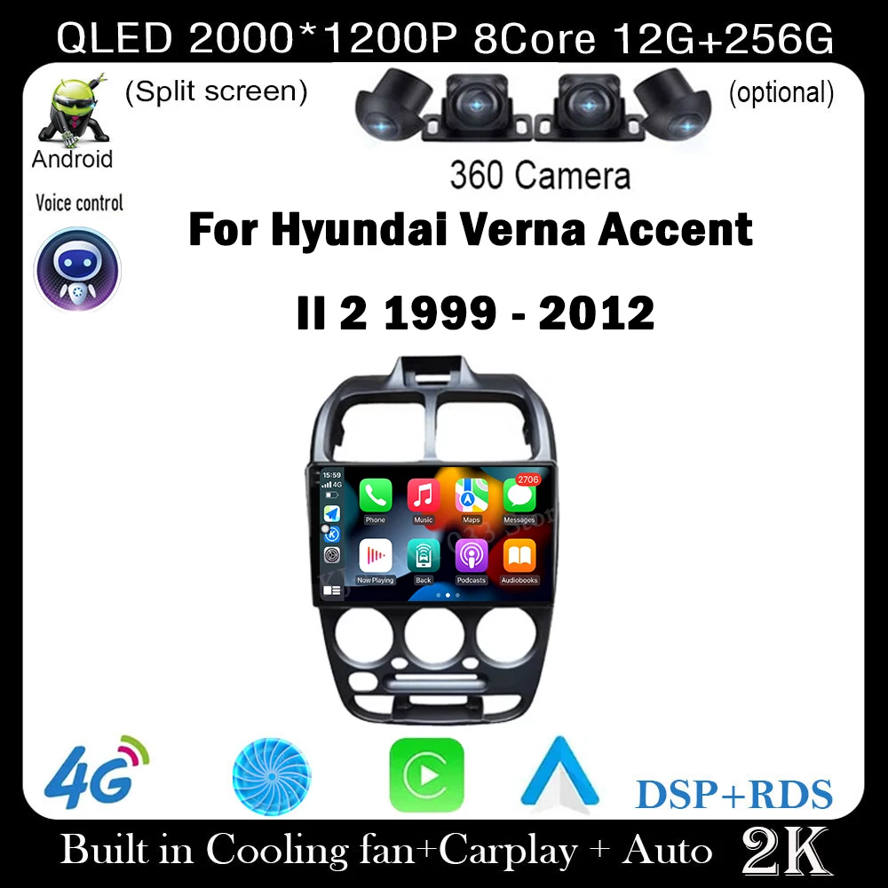 Автомобильный радиоприемник Android 14 с 9-дюймовым экраном для Hyundai Verna Accent II 2 1999-2012 гг. Автомобильная видеонавигация GPS Android Auto 5G Wi-Fi
Автомобильный радиоприемник Android 14 с 9-дюймовым экраном для Hyundai Verna Accent II 2 1999-2012 гг. Автомобильная видеонавигация GPS Android Auto 5G Wi-Fi