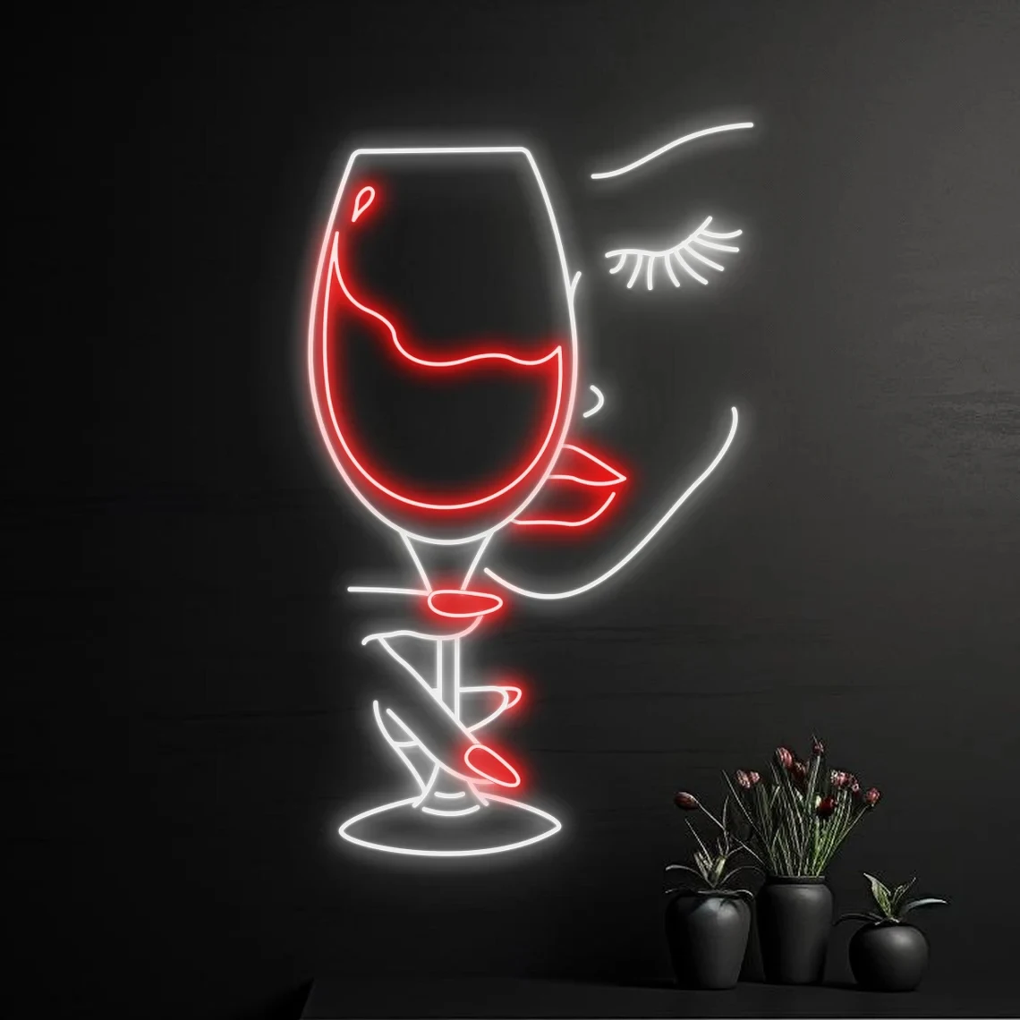 Girl Beauty Face Neon Sign Lady's Hand Holding Wine Glasses LED Sign Woman Nail Neon Lady Drinking Wine Art Neon Wall Decor
Girl Beauty Face Neon Sign Lady's Hand Holding Wine Glasses LED Sign Woman Nail Neon Lady Drinking Wine Art Neon Wall Decor