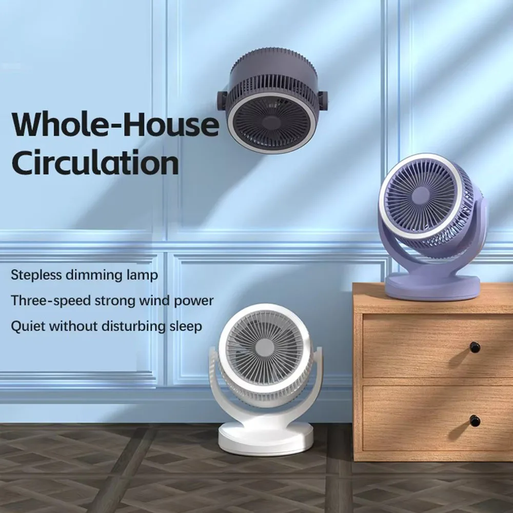 Electric Table Fan Air Circulator Quiet Energy Saving Air Cooling Fan with LED Light Fan Outdoor Mini Wall-Mounted & Desktop Use
Electric Table Fan Air Circulator Quiet Energy Saving Air Cooling Fan with LED Light Fan Outdoor Mini Wall-Mounted & Desktop Use