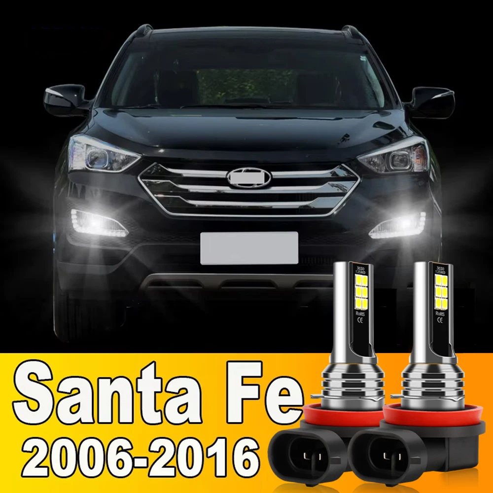 Front Fog Lights 2Pcs LED Car Fog Bulbs Accessories For Hyundai Santa Fe 2006 2007 2008 2009 2010 2011 2012 2013 2014 2015 2016
Front Fog Lights 2Pcs LED Car Fog Bulbs Accessories For Hyundai Santa Fe 2006 2007 2008 2009 2010 2011 2012 2013 2014 2015 2016