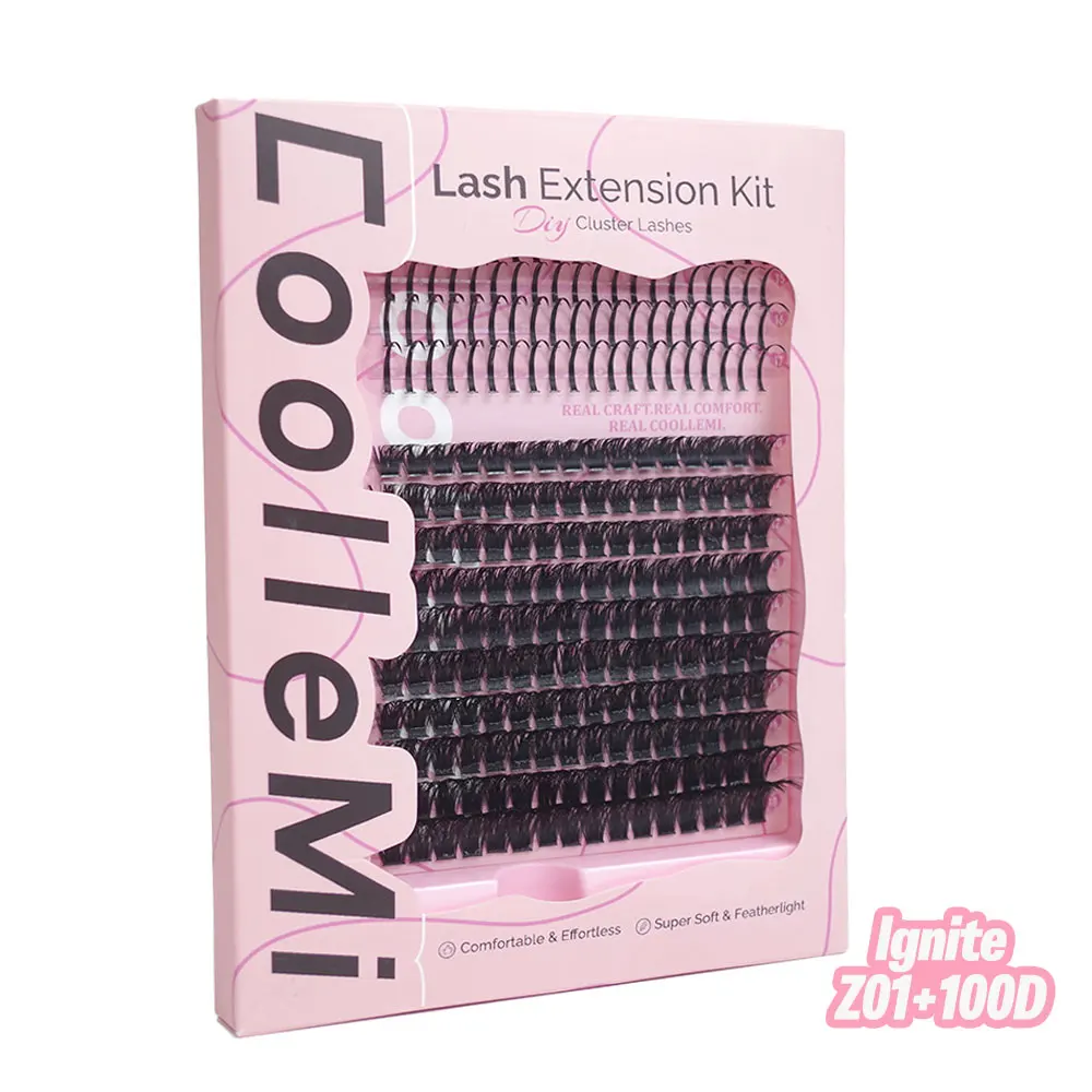 260PCS DIY Cluster Lashes Kit - Ignite 100D | D Curl Wispy Feline Lash Clusters | Manga Individual Lashes with Bond and Seal | 72H Waterproof Extension Set
260PCS DIY Cluster Lashes Kit - Ignite 100D | D Curl Wispy Feline Lash Clusters | Manga Individual Lashes with Bond and Seal | 72H Waterproof Extension Set