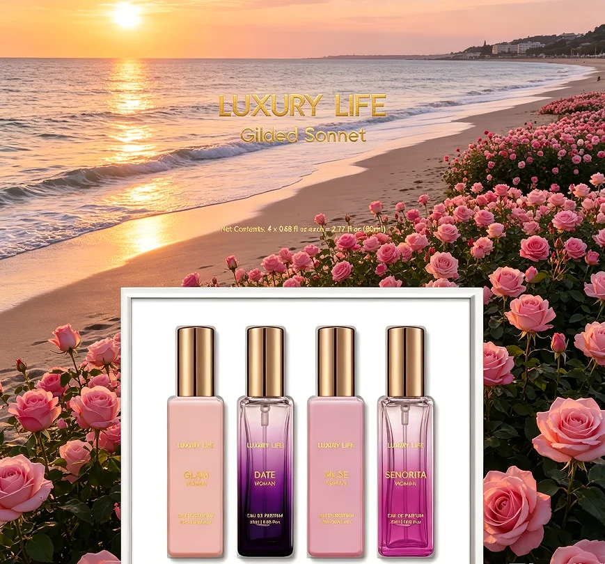 Bella Vita Luxury Women's perfume Set Gift Box Floral and fruity fragrance Long lasting sweet fragrance Suitable for any venue
Bella Vita Luxury Women's perfume Set Gift Box Floral and fruity fragrance Long lasting sweet fragrance Suitable for any venue