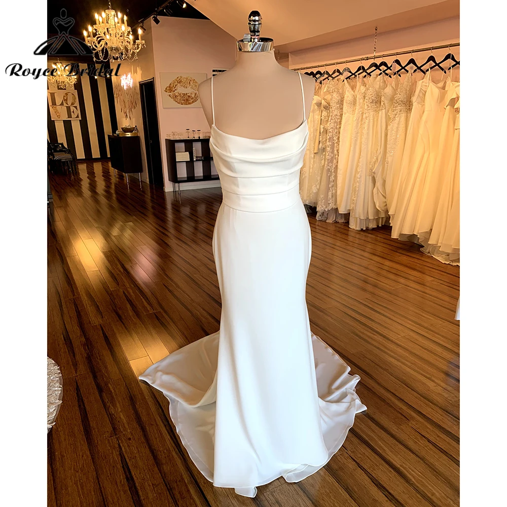 Simple Spaghetti Straps Satin Mermaid Wedding Dress For Women Bridal Gowns Backless Sexy Party Robe De Mariée Vestidos De Novia
Simple Spaghetti Straps Satin Mermaid Wedding Dress For Women Bridal Gowns Backless Sexy Party Robe De Mariée Vestidos De Novia