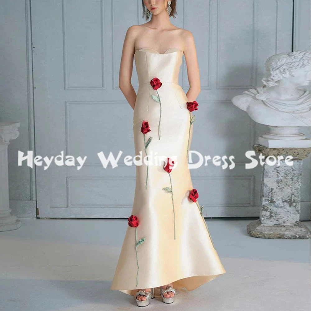 Heyday Women's 3D Rose Mermaid Sweetheart Draped Luxury Evening Dresses With Sleeveless Floor-Length Formal Elegant Dresses 2025
Heyday Women's 3D Rose Mermaid Sweetheart Draped Luxury Evening Dresses With Sleeveless Floor-Length Formal Elegant Dresses 2025