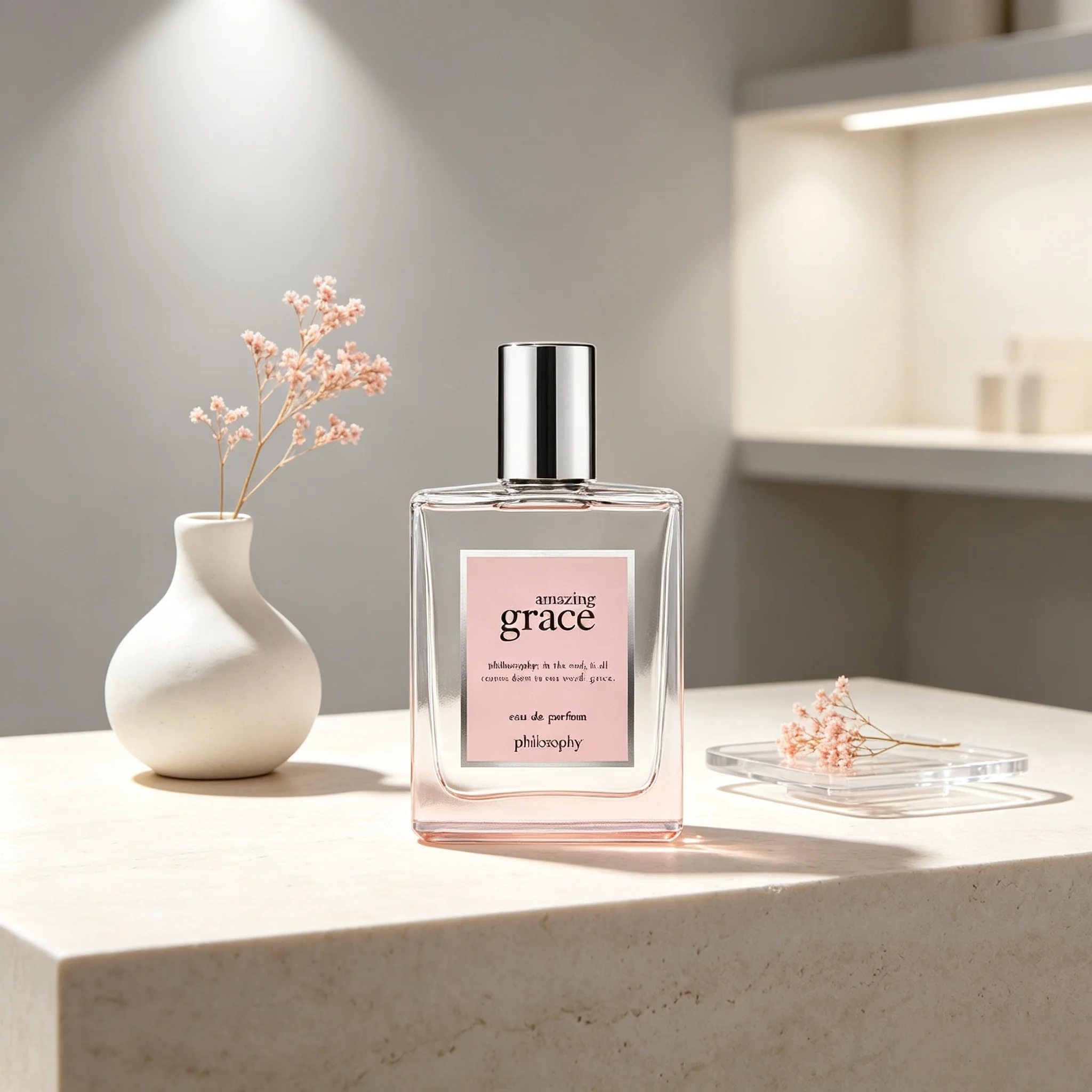Philosophy Amazing Grace Eau de Parfum Soft Clean Floral Scent Pink Transparent Square Bottle Silver Cap Long Lasting Gentle Womens Fragrance Elegant Holiday Gift for Valentine Birthday Wedding
Philosophy Amazing Grace Eau de Parfum Soft Clean Floral Scent Pink Transparent Square Bottle Silver Cap Long Lasting Gentle Womens Fragrance Elegant Holiday Gift for Valentine Birthday Wedding